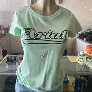 Ariat Women's Light Green Logo Tee